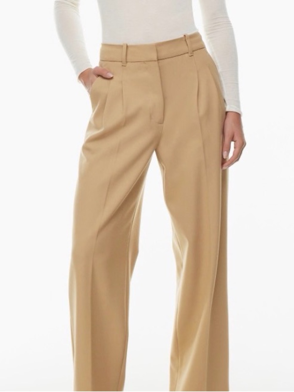 Banana Republic Pleated Trousers | Sand Colour | Small